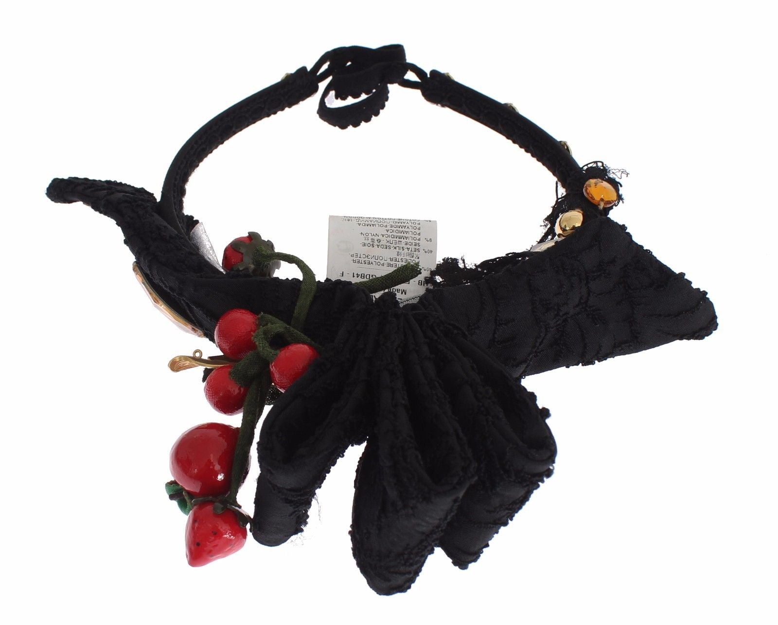 Dolce & Gabbana Dolce & Gabbana Diadem Headband Tiara Berry Fruit Crystal Bow Women's Hair