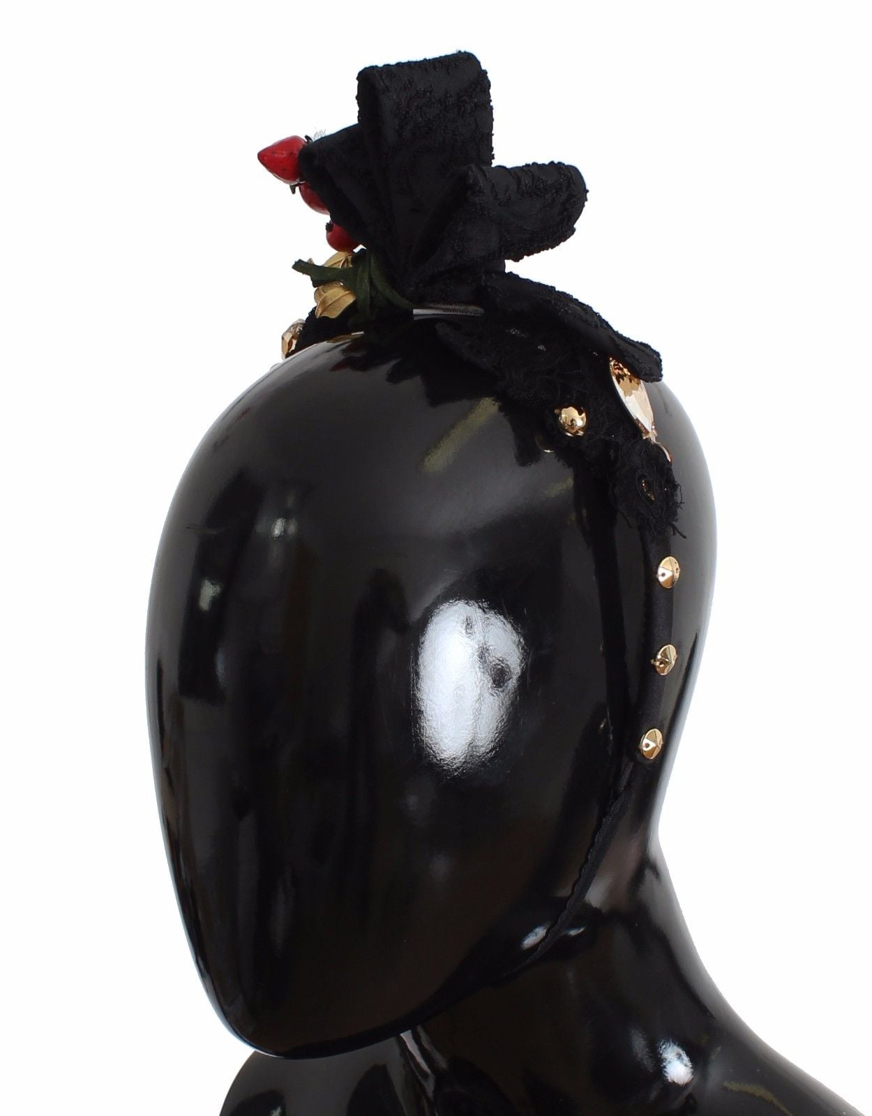 Dolce & Gabbana Dolce & Gabbana Diadem Headband Tiara Berry Fruit Crystal Bow Women's Hair