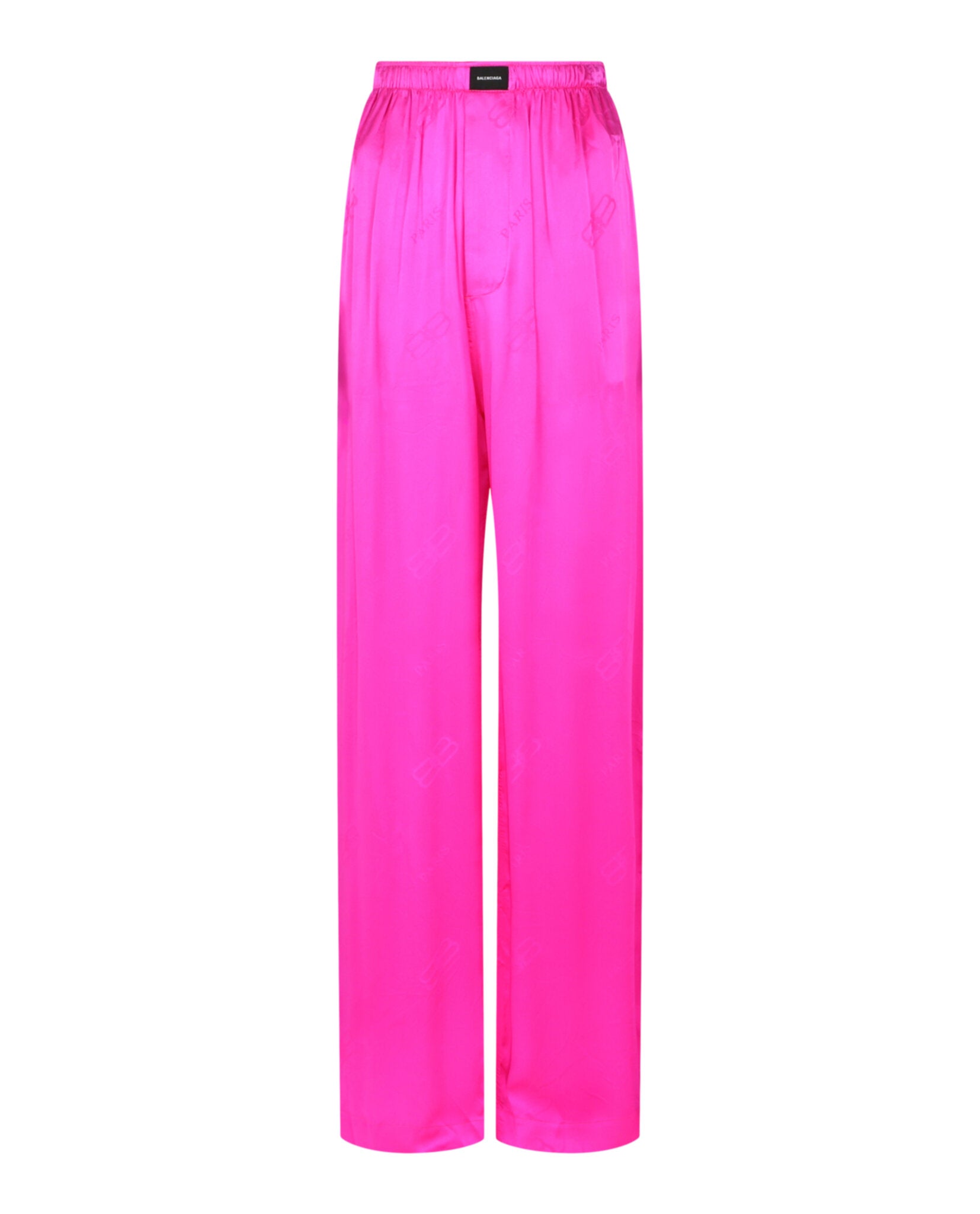 Balenciaga Balenciaga Womens BB Paris Silk Pyjama Pants