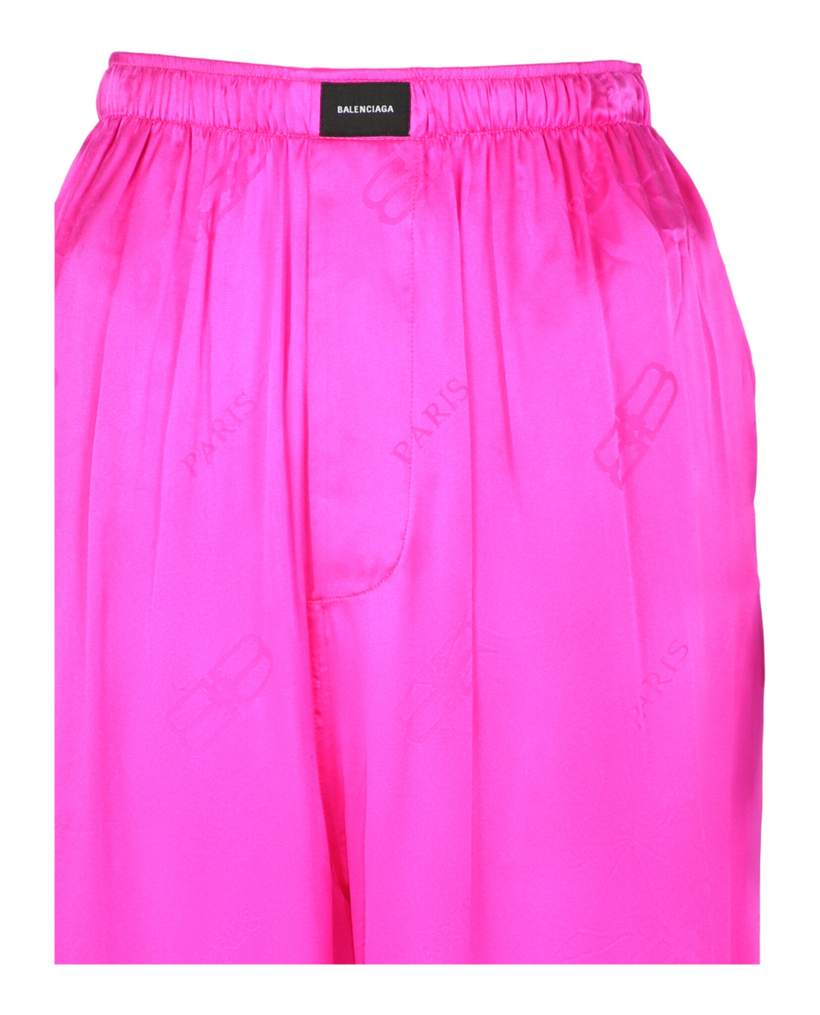 Balenciaga Balenciaga Womens BB Paris Silk Pyjama Pants