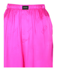 Balenciaga Balenciaga Womens BB Paris Silk Pyjama Pants