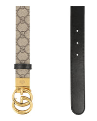 Gucci Gucci Womens GG Marmont Reversible Belt