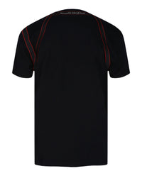 Alexander McQueen Mens Tape Logo Harness Crewneck T-Shirt