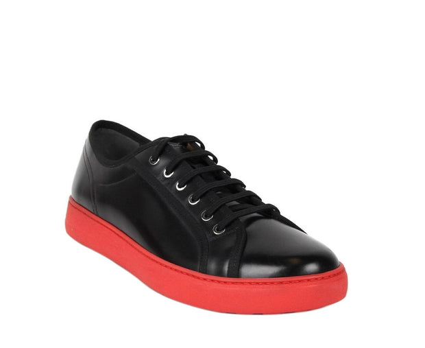 Salvatore Ferragamo Men's Fulton Black Leather Sneakers