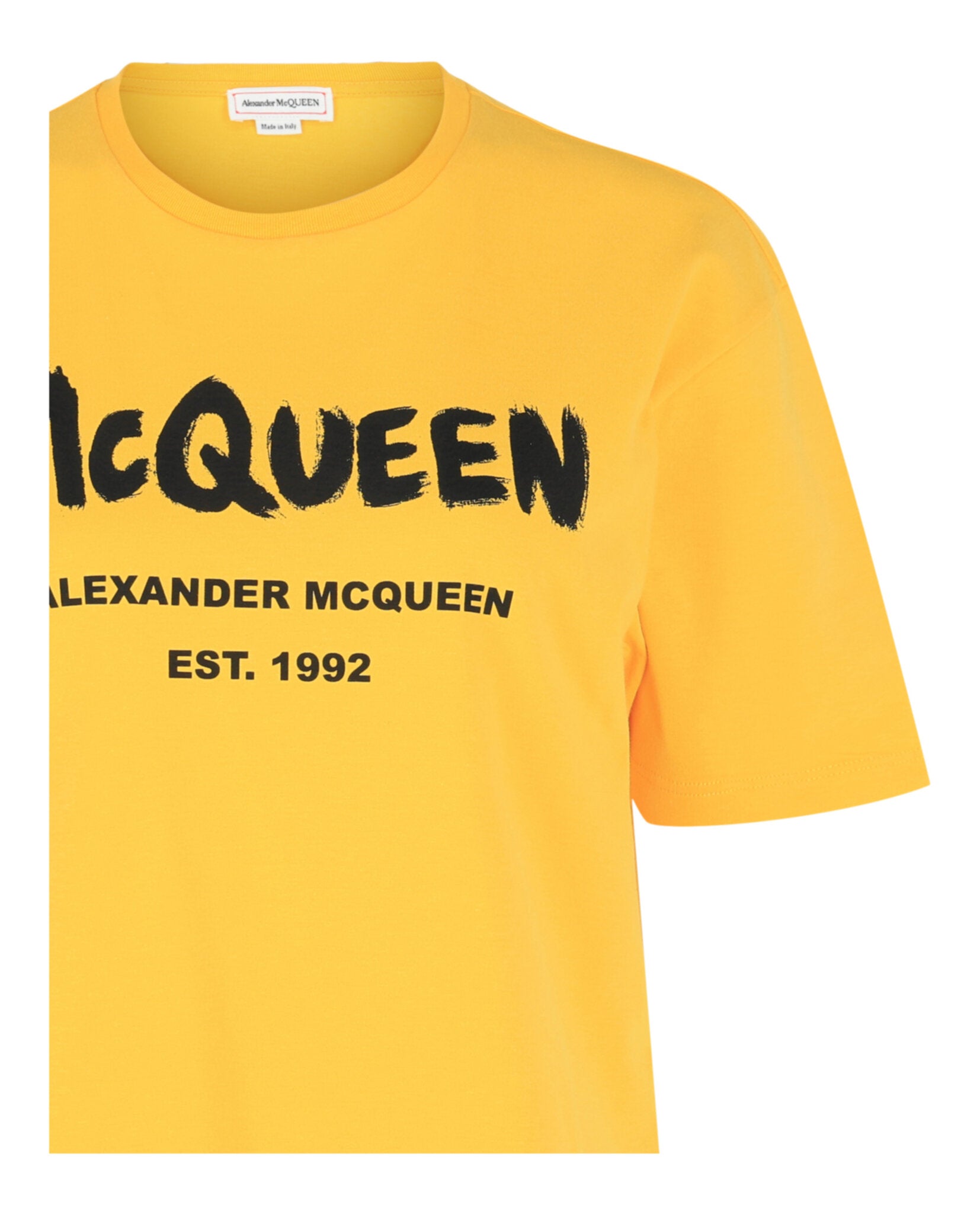 Alexander McQueen Womens Graphic Print Logo T-Shirt
