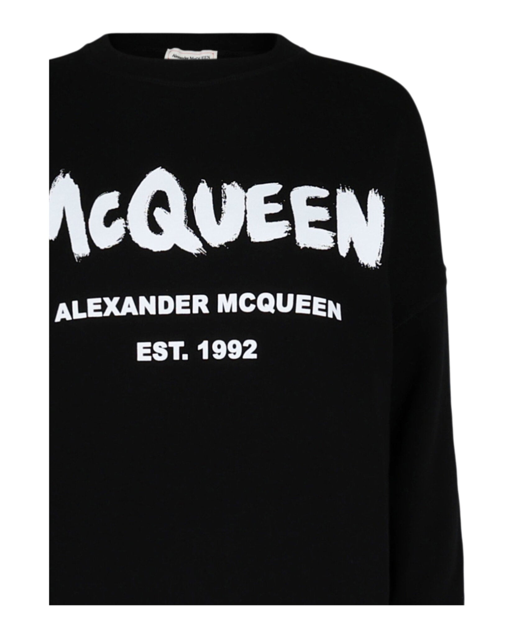 Alexander McQueen Womens Graffiti Logo Sweatshirt