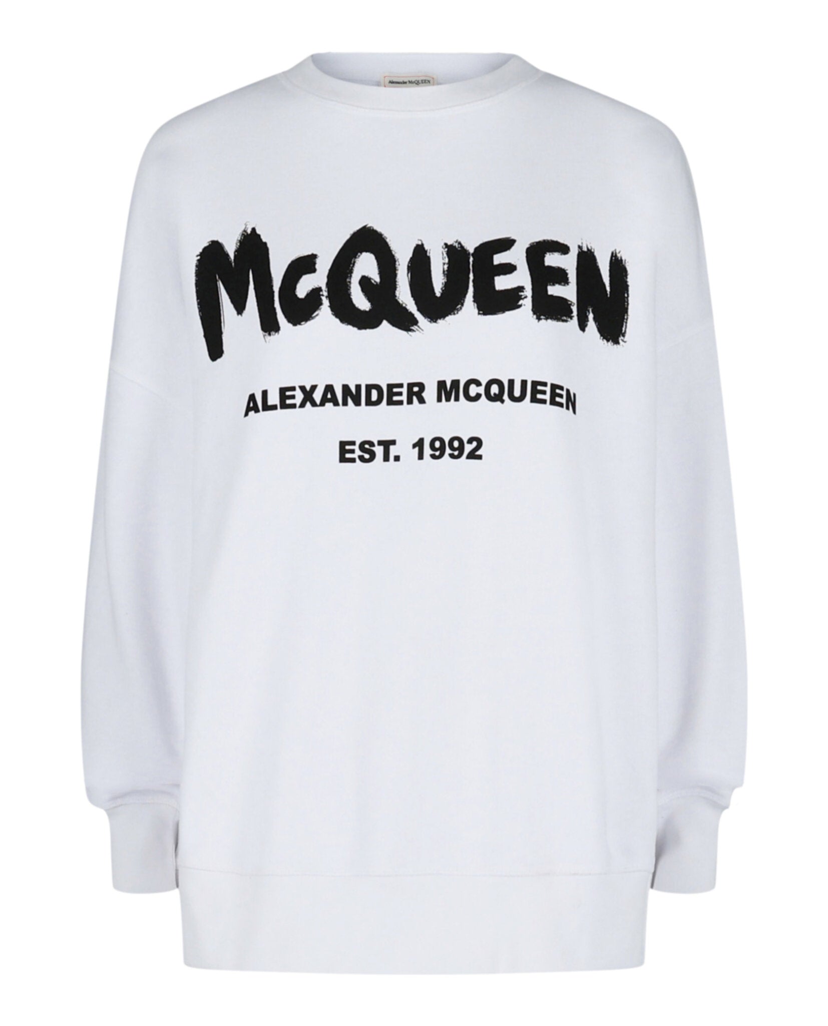 Alexander McQueen Womens Graffiti Logo Sweatshirt