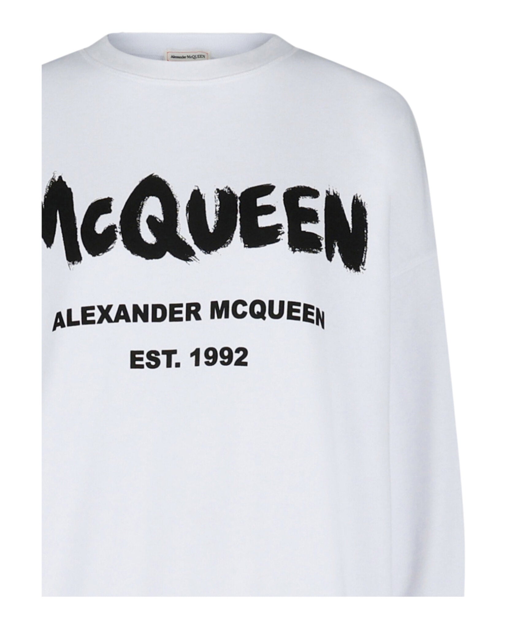 Alexander McQueen Womens Graffiti Logo Sweatshirt