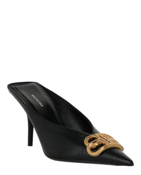 Balenciaga Womens Square Knife Bb Mules
