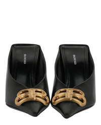 Balenciaga Womens Square Knife Bb Mules