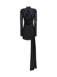 Nissa Women Low-Back Mini Lace Dress
