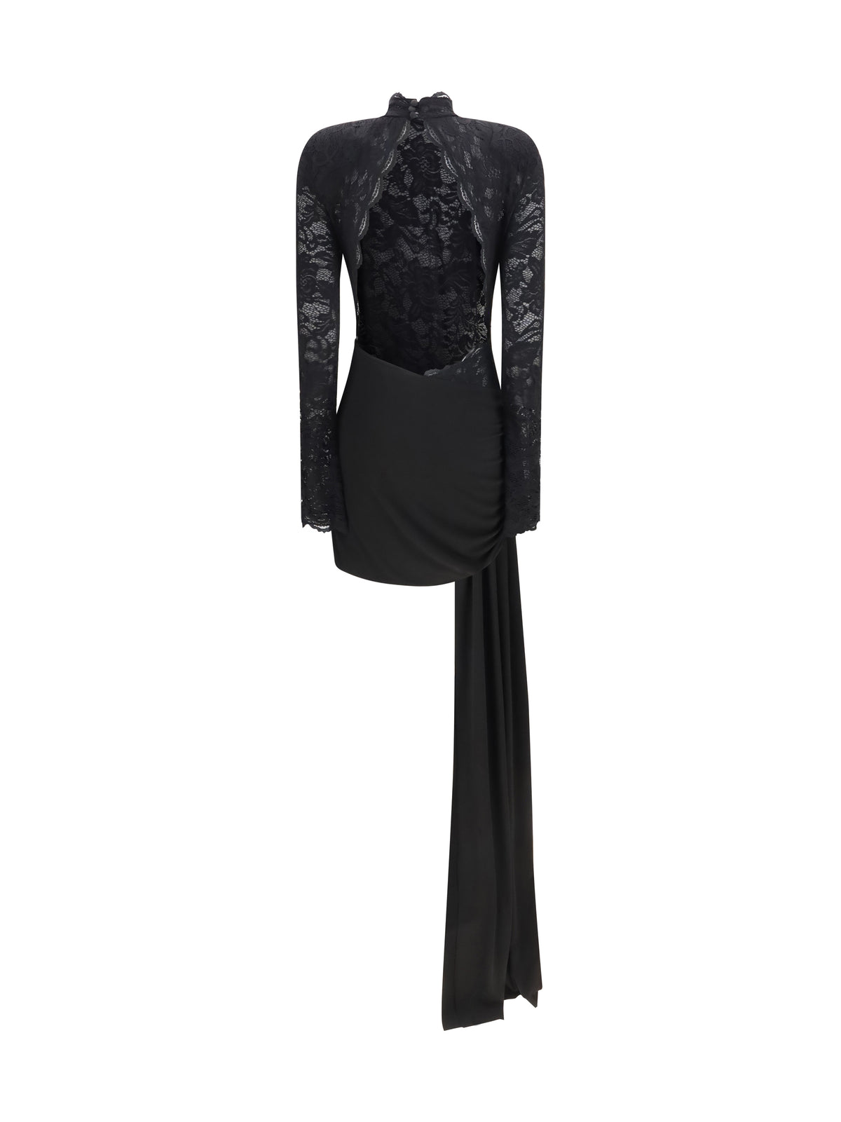 Nissa Women Low-Back Mini Lace Dress