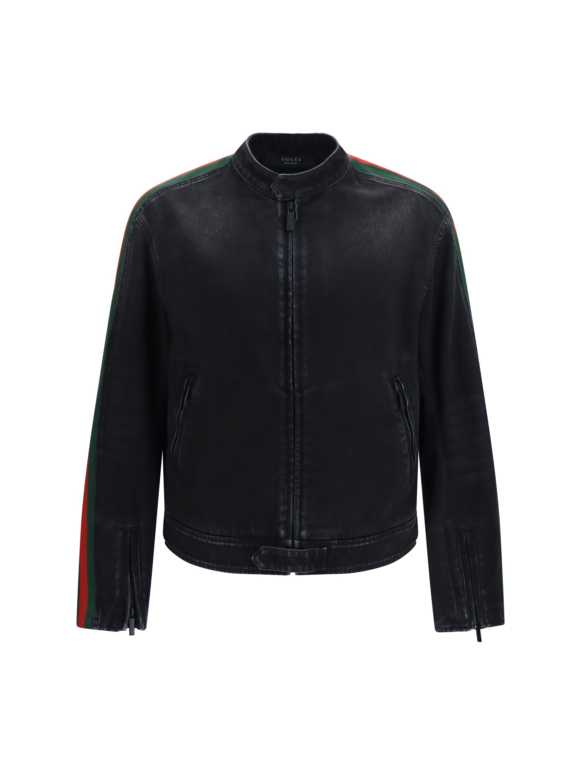 Gucci Men Cotton Denim Biker Jacket – Bluefly