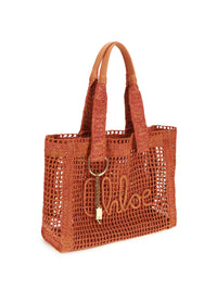 Chloé Women East-West Summer Banana Raffia Tote Bag