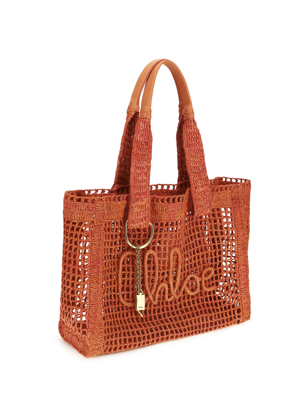 Chloé Women East-West Summer Banana Raffia Tote Bag