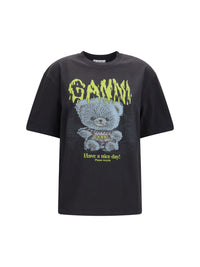 GANNI Ganni Women Forest Teddy Graphic T-Shirt