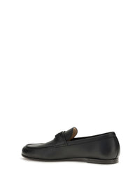 Valentino Garavani Men Vlogo Signature Loafers In Deer Leather
