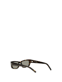 Saint Laurent Women Tortoiseshell Sunglasses With Side Logo