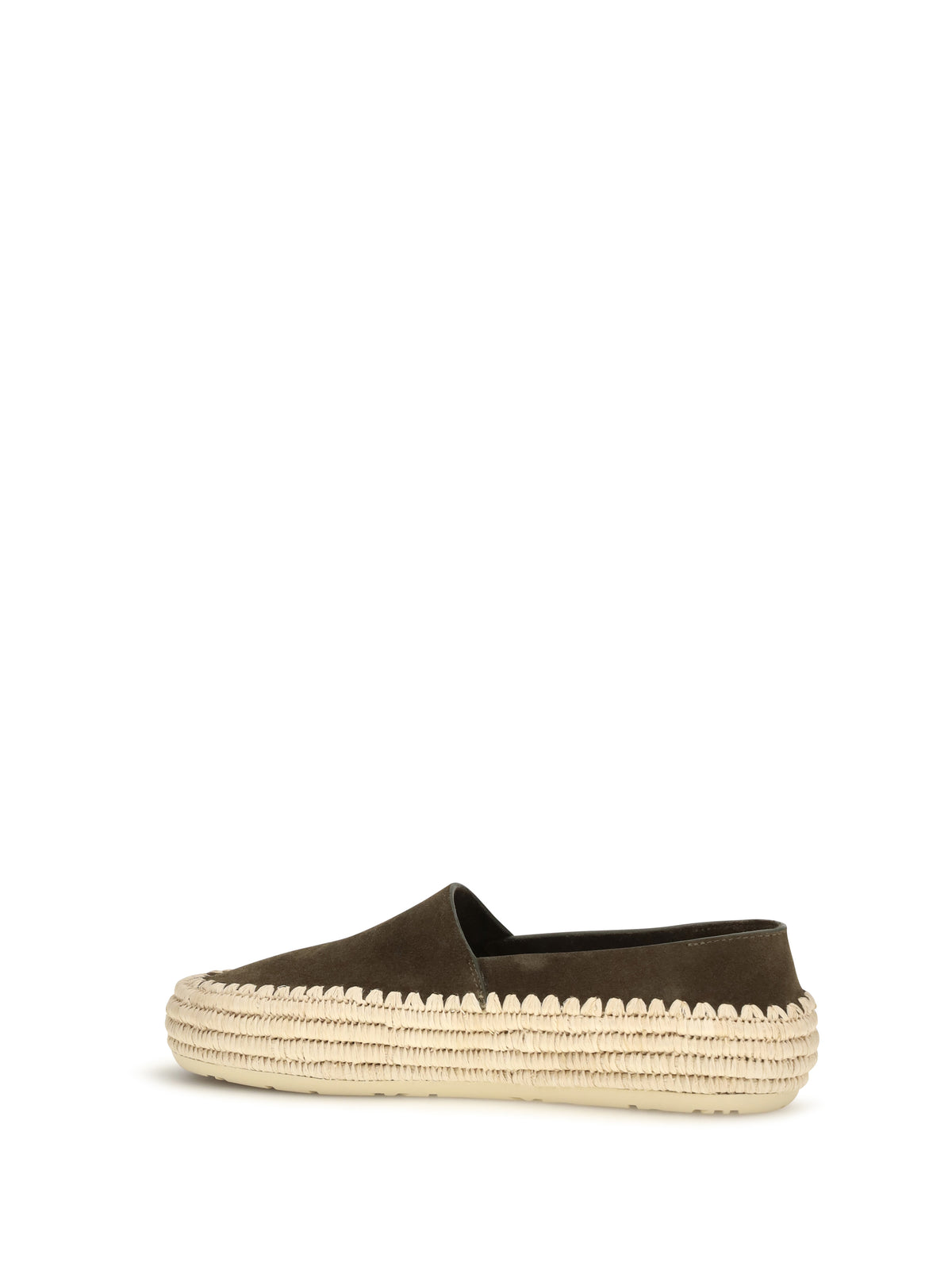 Loewe Women Rio Suede And Raffia Espadrillas