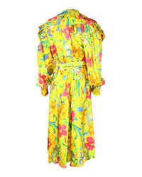 Balenciaga Balenciaga Womens Off-Shoulder Vintage Flower Dress