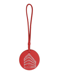 Ferragamo Mens Embossed Palazzo Spini Feroni Leather Charm