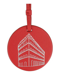 Ferragamo Mens Embossed Palazzo Spini Feroni Leather Charm