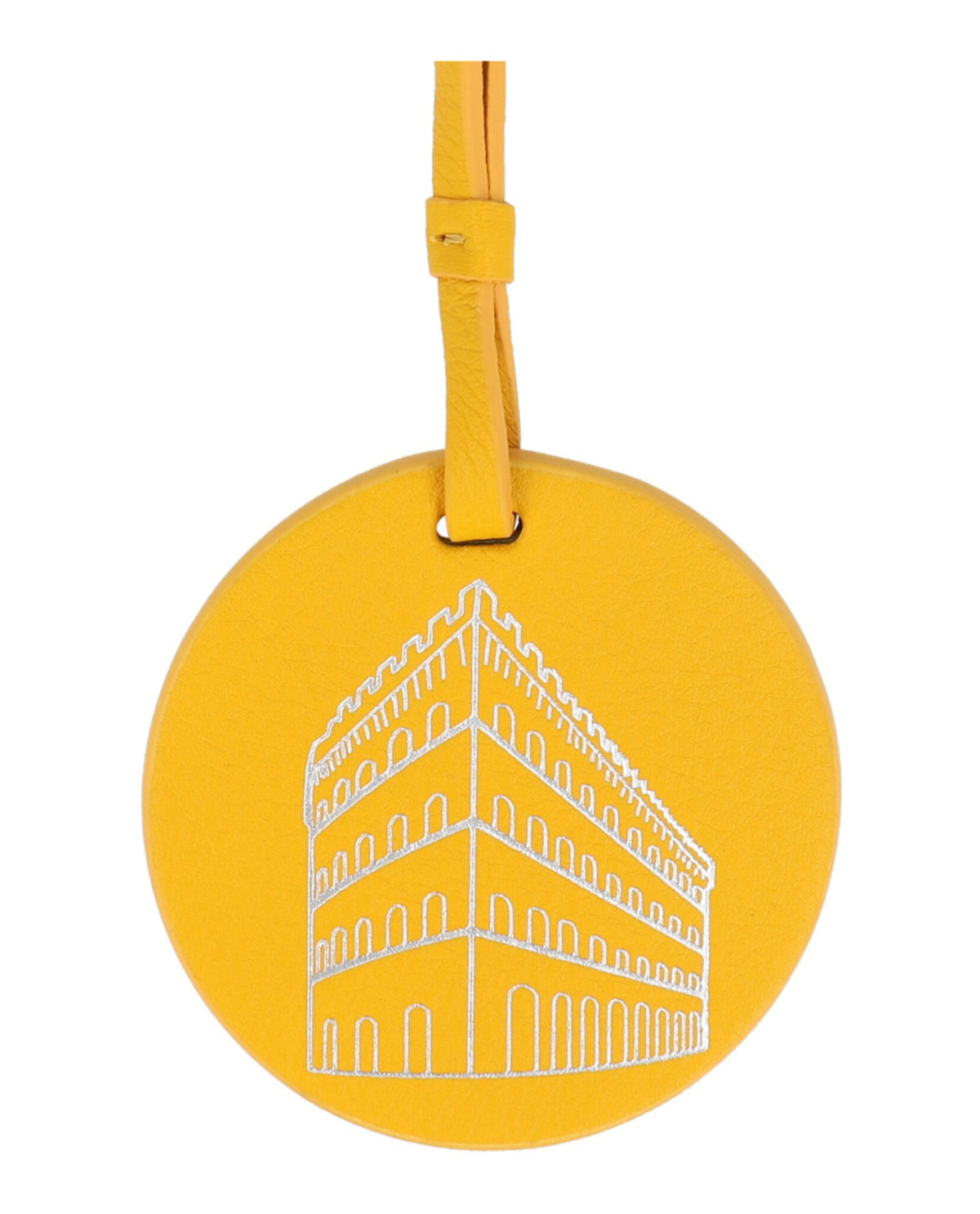 Ferragamo Mens Embossed Palazzo Spini Feroni Leather Charm