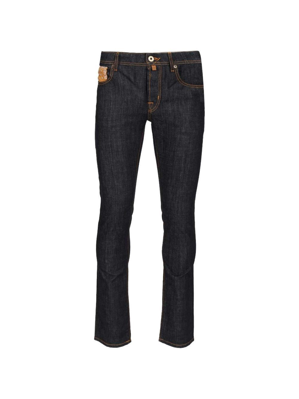 Jacob Cohen Men 5 Pkt Slim Fit Bard V1 11 Oz Blu Salpa Beige – Bluefly