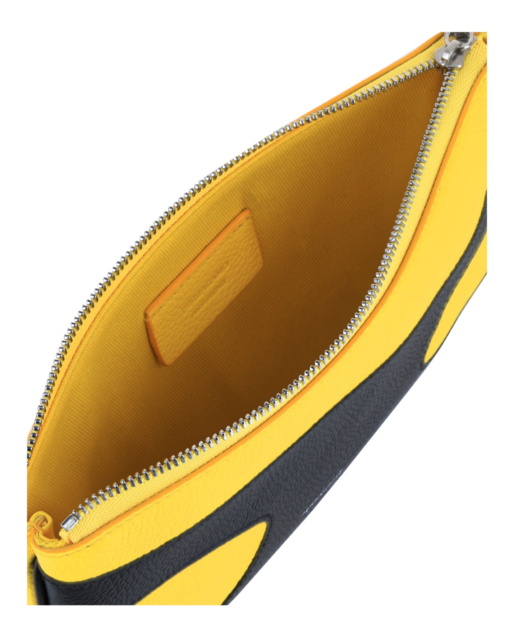 Ferragamo Mens Cutout Leather Pouch