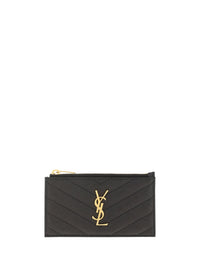 Saint Laurent Women Leather Cardholder