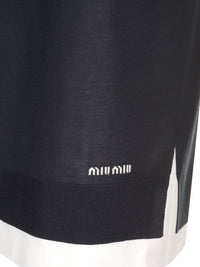 Miu Miu Women Knitted Knee-Length Skirt