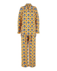 Gucci Womens Geometric G 3-Piece Pajama Set Multi