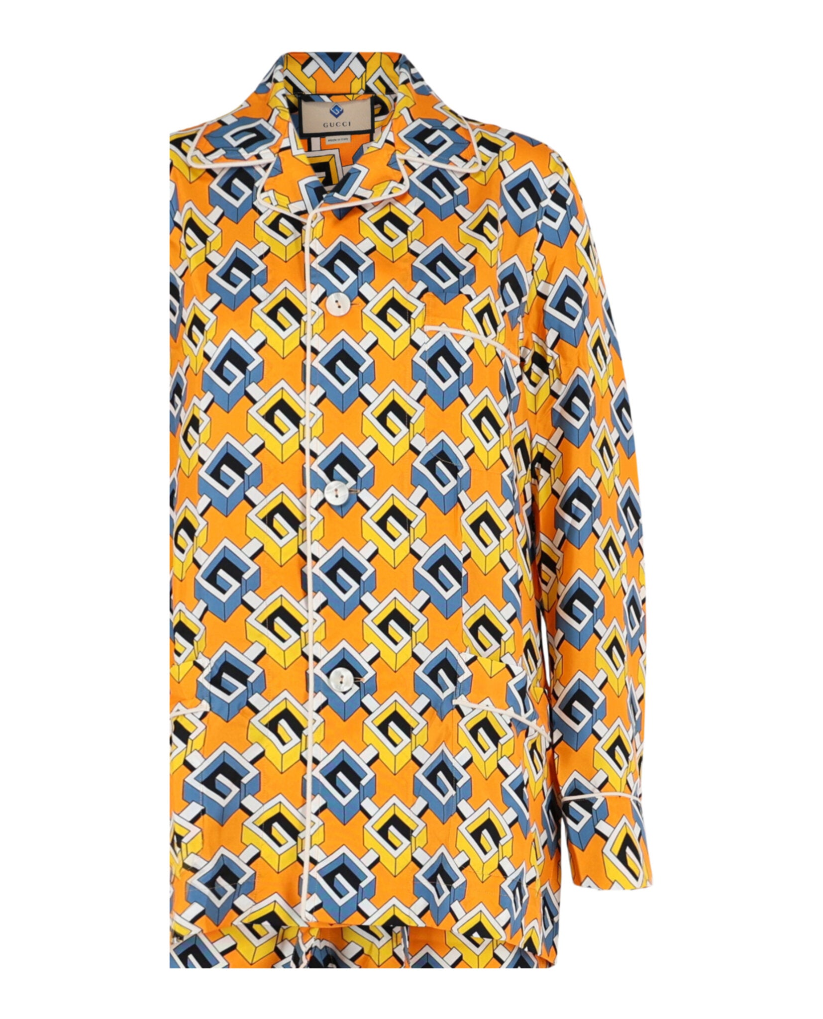 Gucci Womens Geometric G 3-Piece Pajama Set