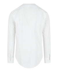 Alexander McQueen Mens Collarless Tuxedo Shirt