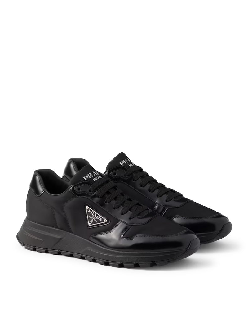 Prada Prada Men Prax 01 Sneakers In Re-Nylon And Brushed Leather