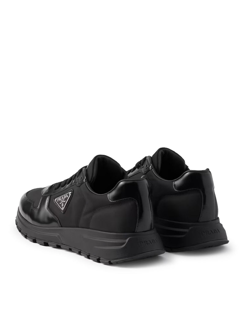 Prada Prada Men Prax 01 Sneakers In Re-Nylon And Brushed Leather