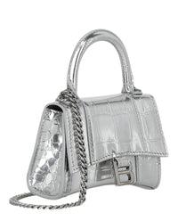 Balenciaga Balenciaga Womens Hourglass Micro Mini Bag With Chain