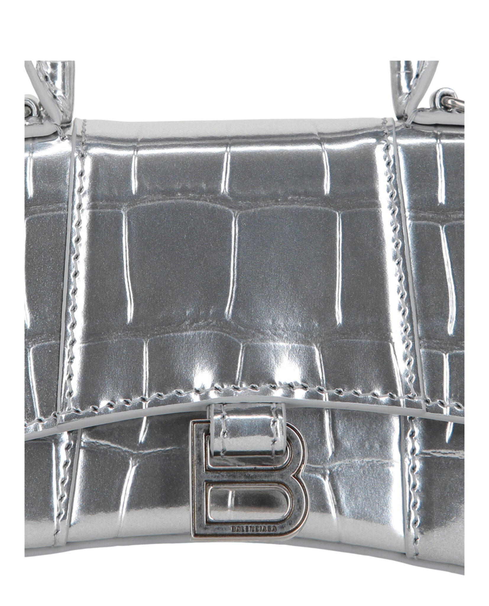 Balenciaga Balenciaga Womens Hourglass Micro Mini Bag With Chain