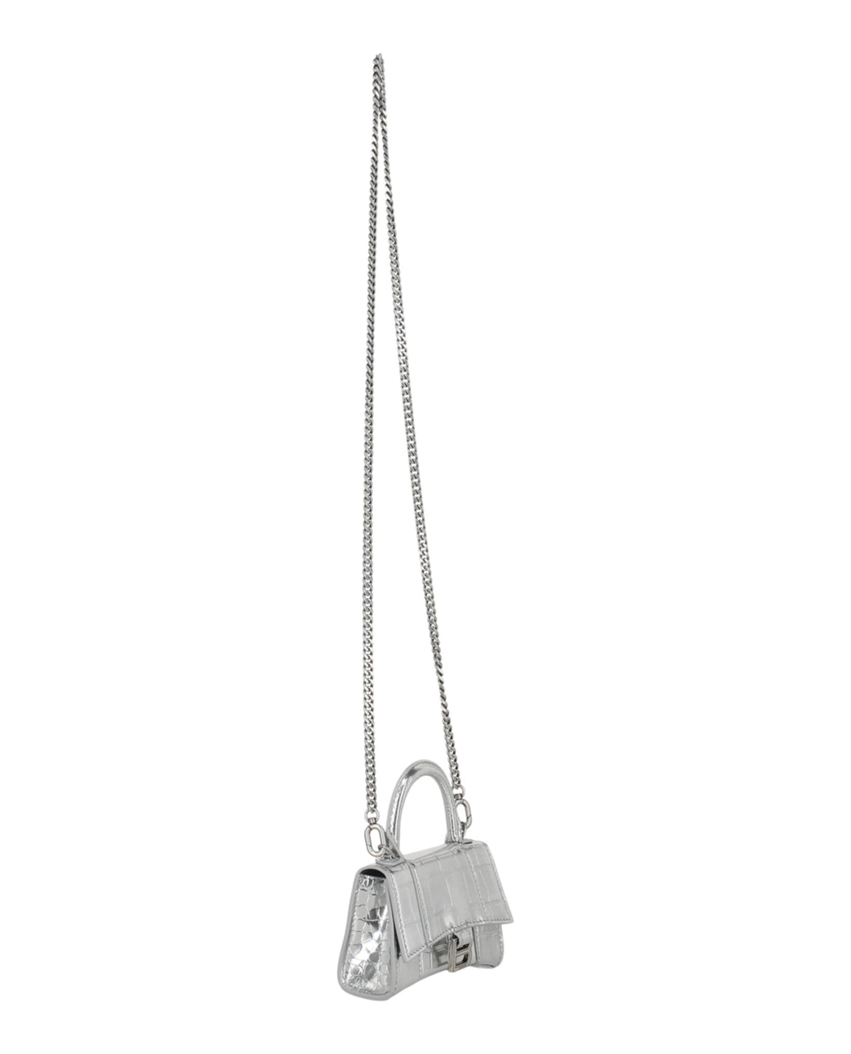 Balenciaga Balenciaga Womens Hourglass Micro Mini Bag With Chain