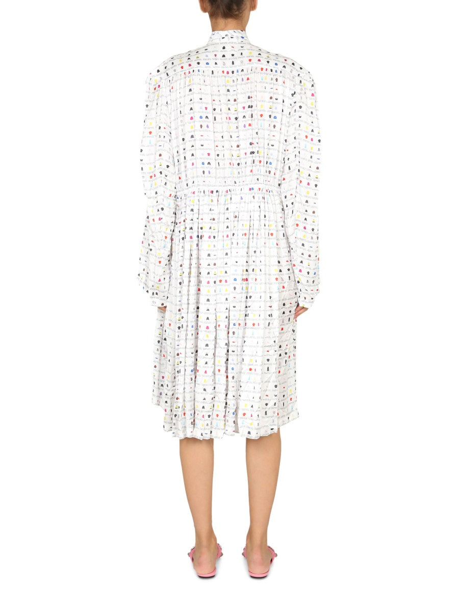 Balenciaga Women "Paper Crush Floral" Dress