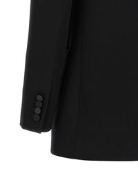 SAINT LAURENT Saint Laurent Women Satin Lapel Blazer