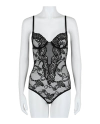 Gucci Womens Lace Bodysuit Regular 2 (XS) Black