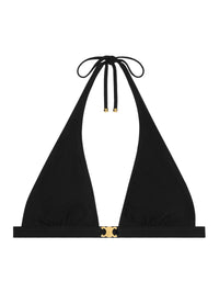 Celine Women Triomphe Triangle Top In Matte Jersey