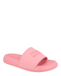 Alexander McQueen Womens Embossed Logo Slides