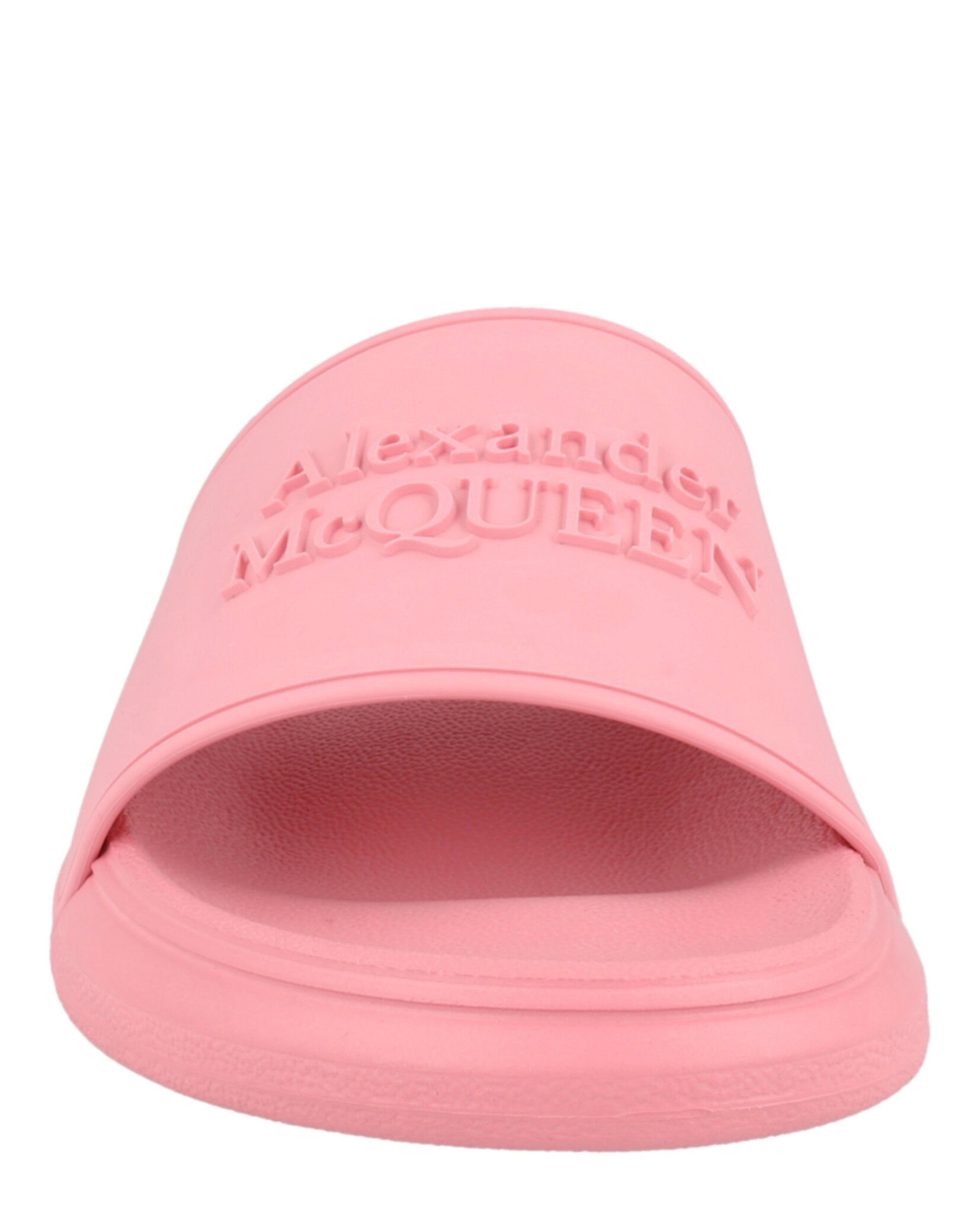 Alexander McQueen Womens Embossed Logo Slides