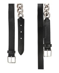 Alexander McQueen Womens Double Belt with Chain