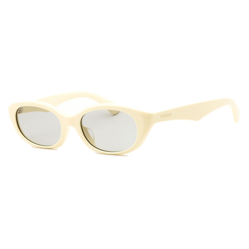 Burberry Sunglasses Oval Full Rim, Yellow Frame and Light Grey Lens BE4447D414587