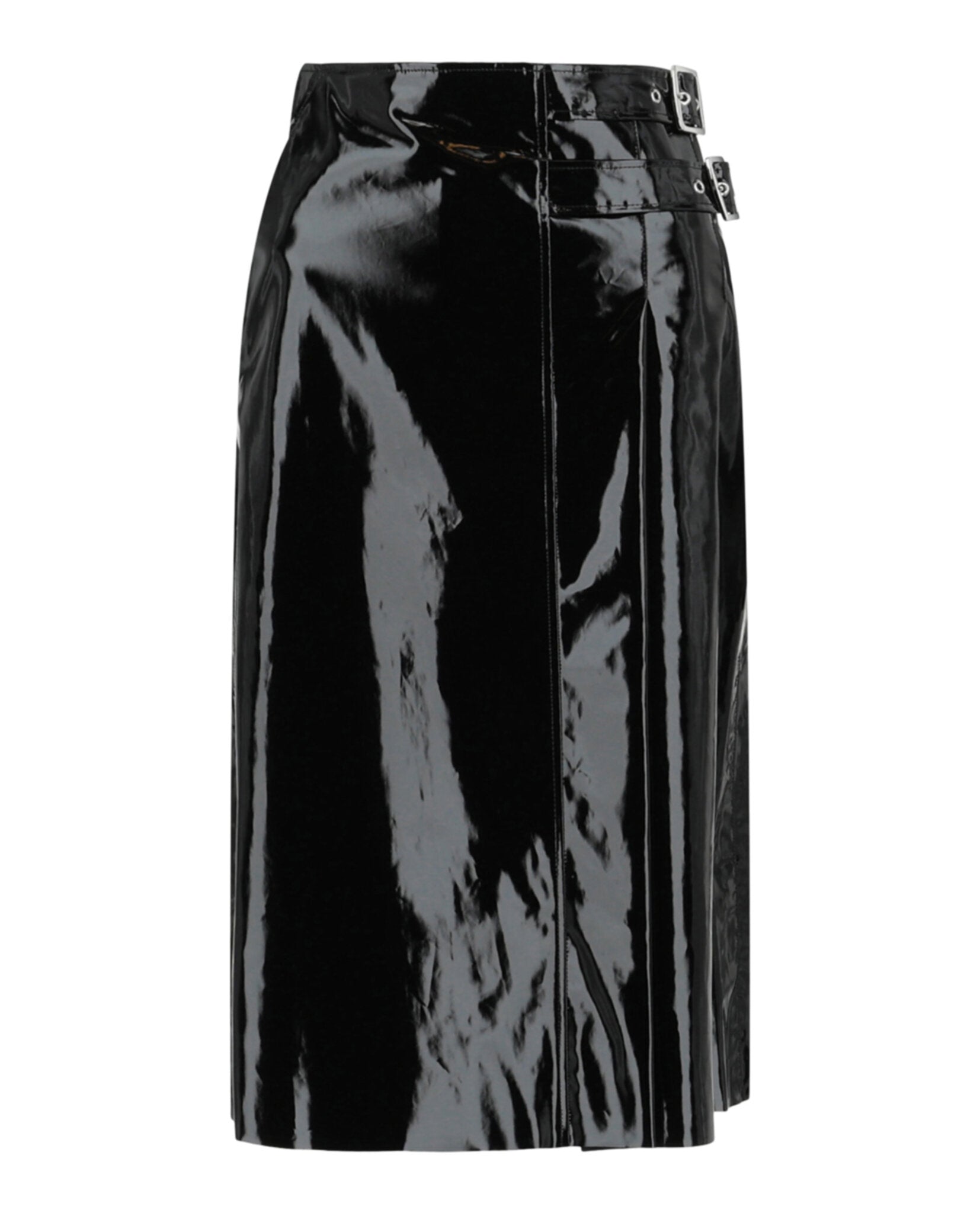 Gucci Womens Vinyl Effect Skirt