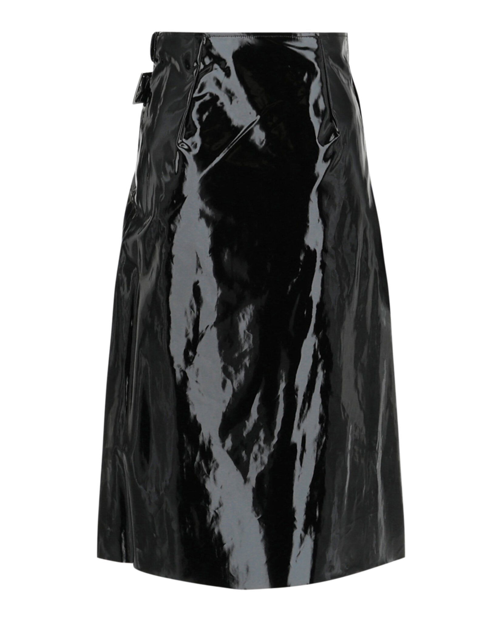 Gucci Womens Vinyl Effect Skirt