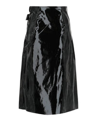 Gucci Womens Vinyl Effect Skirt
